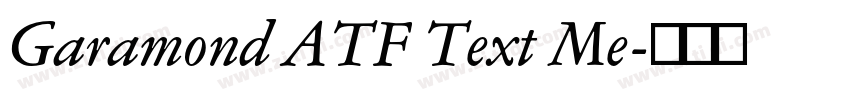 Garamond ATF Text Me字体转换